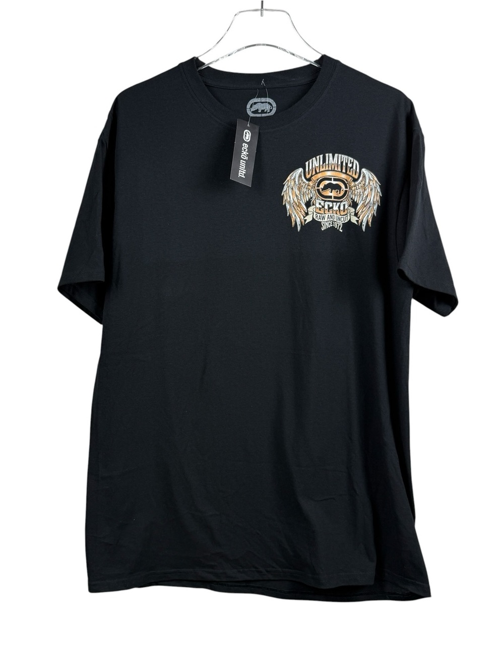 ECKO Unltd Black Double Sided T-Shirt Men’s Size L NWT Style EO16T639